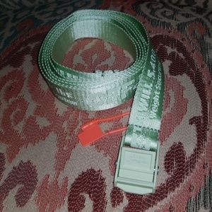 Women's OFF WHITE Mini Industrial Light Green Belt